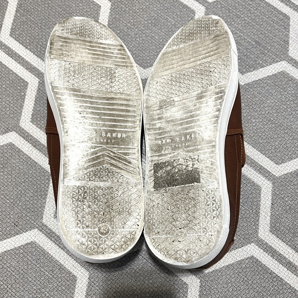 Men’s Ted Baker Leather Slip On Sneakers Shoes - Picture 5 of 6